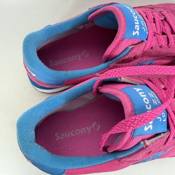 Saucony Jazz Original Sneakers Women's 7.5 Pink Blue Lace-Up Low Top Outdoor - Picture 9 of 10